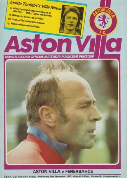 Aston Villa v Fenerbache 14-Sep-1978