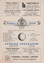Banbury United v Folkestone & Shepway  22-Nov-1977