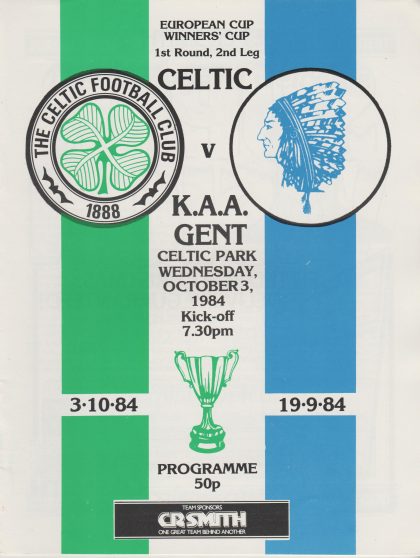 Glasgow Celtic v KAA Gent   03-Oct-1984