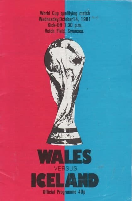 Wales v Iceland 14-Oct-1981