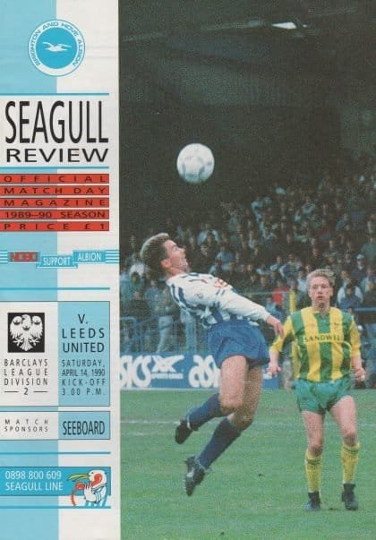 Brighton & Hove Albion v Leeds United 14-Apr-1990