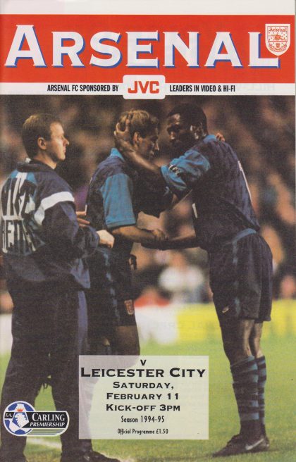 Arsenal v Leicester City 11-Feb-1995