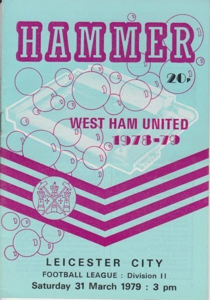 West Ham United v Leicester City 31-Mar-1979