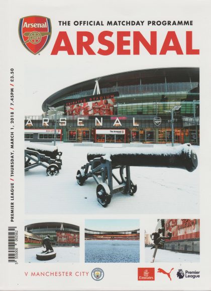 Arsenal v Manchester City 01-Mar-2018