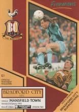 Bradford City v Mansfield Town 02-Jan-1993