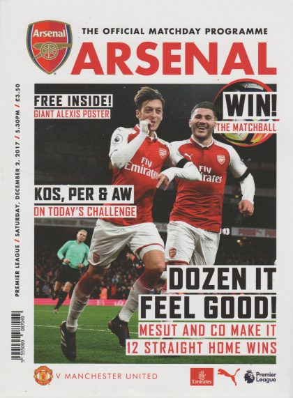 Arsenal v Manchester United 02-Dec-2017