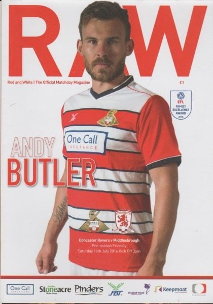 Doncaster Rovers v Middlesbrough  16-Jul-2016