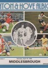 Brighton and Hove Albion v Middlesbrough 19-Apr-1980