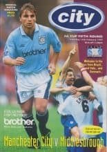 Manchester City v Middlesbrough 20-Dec-1997