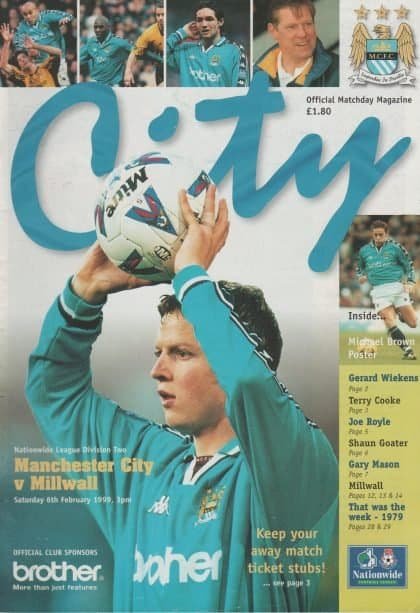 Manchester City v Millwall 06-Feb-1999