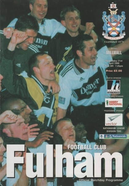 Fulham v Millwall 21-Apr-1999