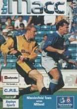 Macclesfield Town v Millwall  26-Jan-1999