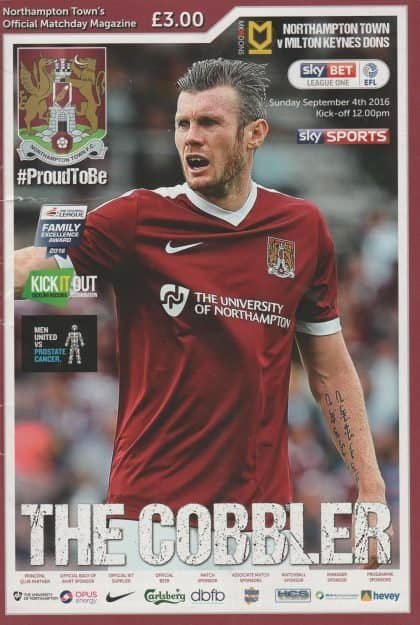Northampton Town v Milton Keynes Dons  04-Sep-2016