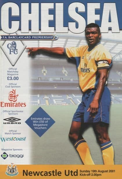 Chelsea v Newcastle United 19-Aug-2001