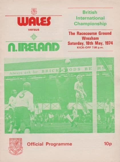 Wales v Northern Ireland 18-May-1974