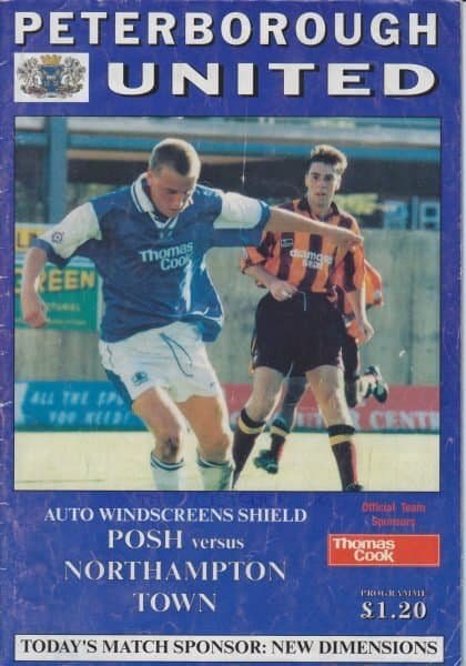 Peterborough United v Northampton Town 16-Oct-1995