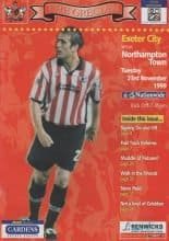 Exeter City v  Northampton Town 23-Nov-1999