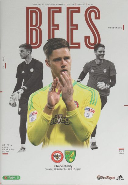 Brentford v Norwich City  19-Sep-2017