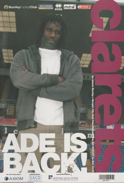 Burnley v Norwich City 20-Jan-2007