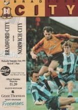 Bradford City v Norwich City 22-Sep-1993