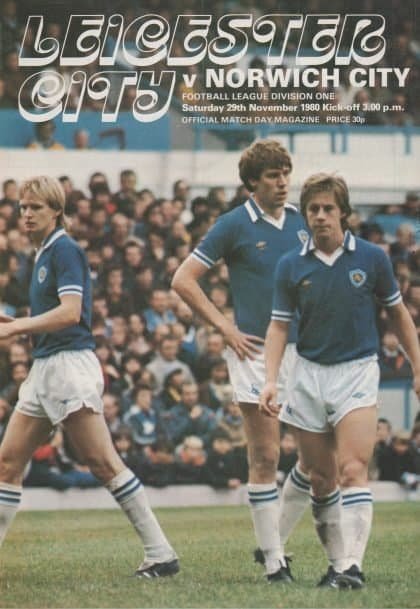 Leicester City v Norwich City 29-Nov-1980