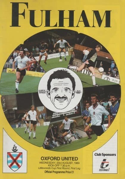 Fulham v Oxford United 23-Aug-1989