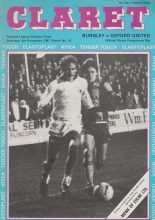 Burnley v Oxford United 05-Dec-1981