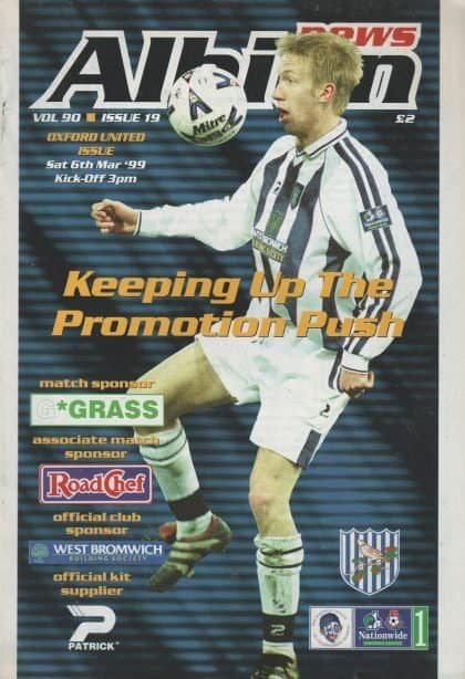 West Bromwich Albion v Oxford United 06-Mar-1999