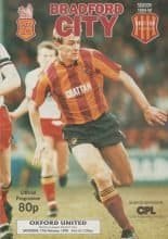 Bradford City v Oxford United 17-Feb-1990