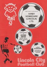 Lincoln City v Oxford United 20-Mar-1982