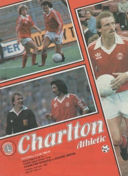 Charlton Athletic v Oxford United 21-Apr-1981