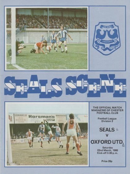 Chester v Oxford United 22-Mar-1980