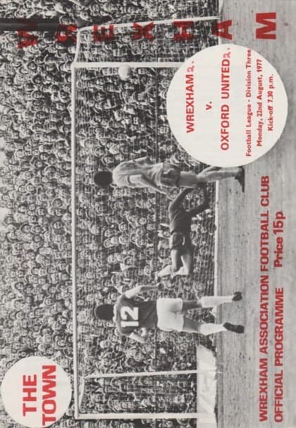Wrexham v Oxford United 22-Aug-1978