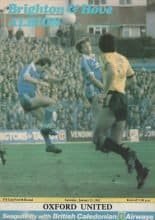 Brighton and Hove Albion v Oxford United 23-Jan-1982