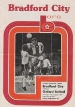 Bradford City v Oxford United 27-Aug-1977