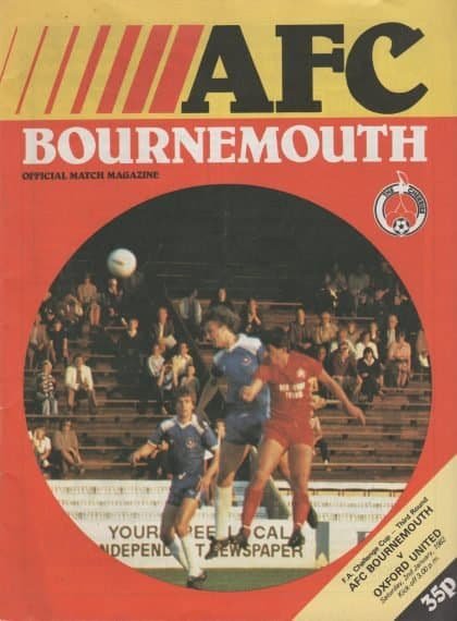 AFC Bournemouth v Oxford United 02-Jan-1982