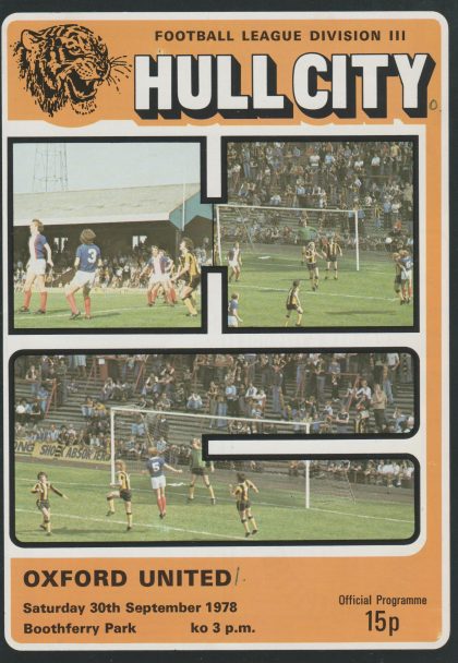 Hull City v Oxford United 30-Sep-1978