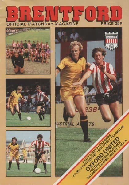 Brentford v Oxford United 03-Apr-1982