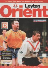 Leyton Orient v Plymouth Argyle 24-Apr-2000