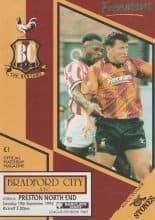 Bradford City v Preston North End   19-Sep-1992