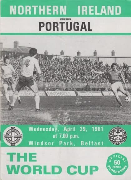 Northern Ireland v Portugal 29-Apr-1981