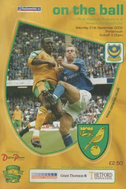Norwich City v Portsmouth 21-Sep-2002