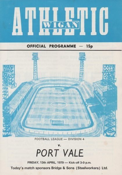 Wigan Athletic v Port Vale  13-Apr-1979