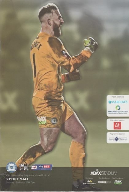 Peterborough United v Port Vale  12-Mar-2016
