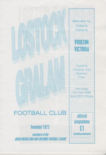 Lostock Gralam v Poulton Victoria 07-Feb-1998