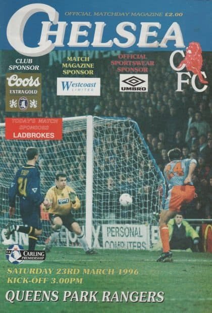 Chelsea v Queens Park Rangers 23-Mar-1996
