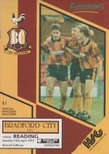 Bradford City v Reading 24-Apr-1993