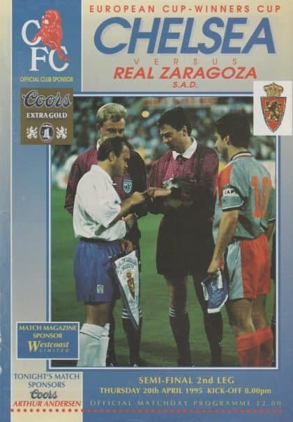 Chelsea v Real Zaragoza 20-Apr-1995