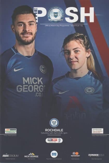 Peterborough United v Rochdale  14-Apr-2018