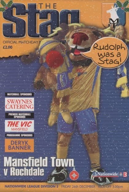 Mansfield Town v Rochdale  26-Dec-2003